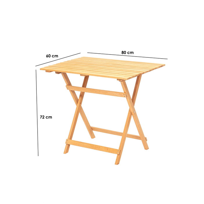 Hanah Home Mesa de jardín My022 en madera de haya Hanah Home Mesa de jardín My022 en madera de haya